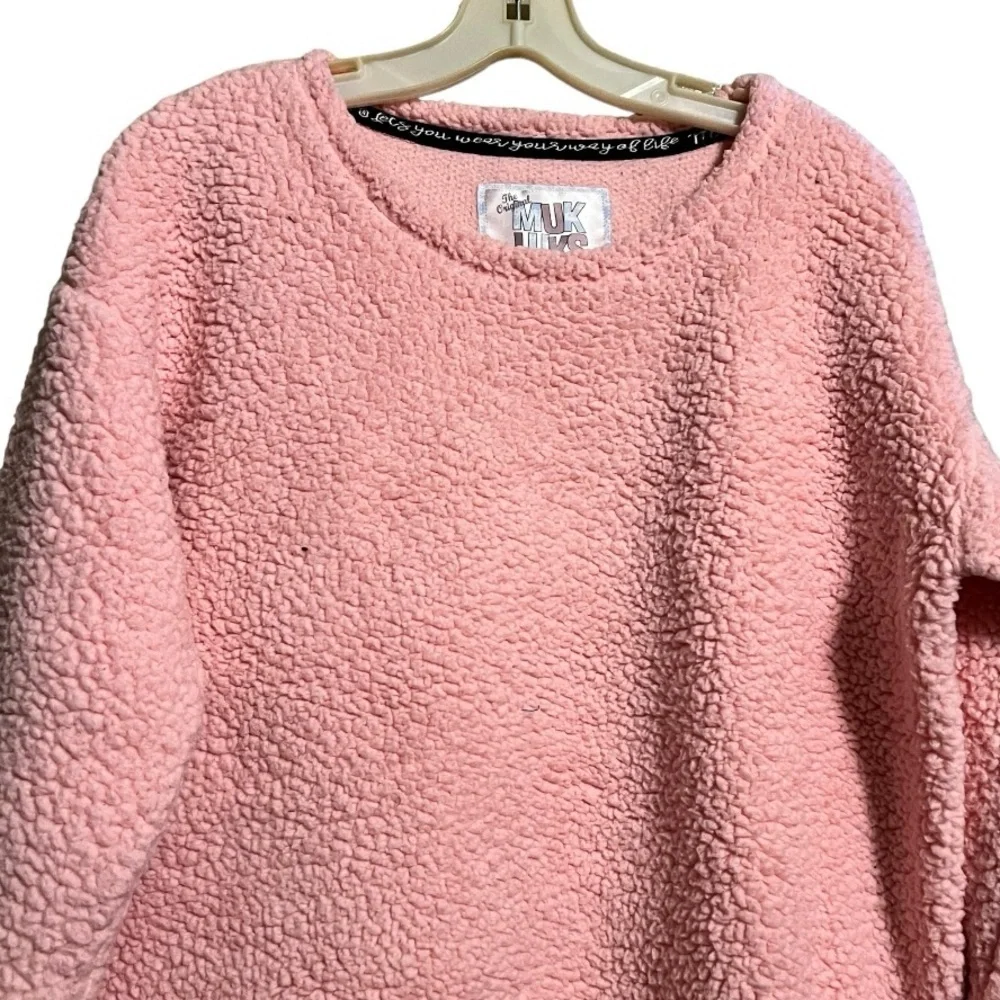 MukLuks Sherpa Pink Top